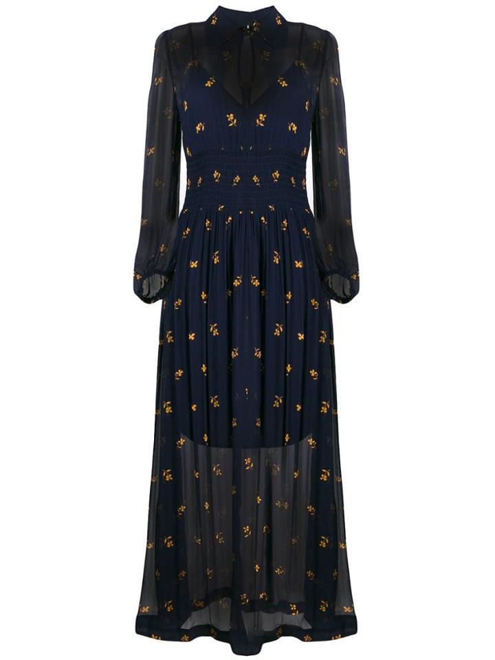Baum Und Pferdgarten Amber Par Flower Maxi Dress - Blue