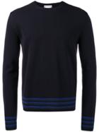 Wooyoungmi Stripe Trim Sweater - Blue