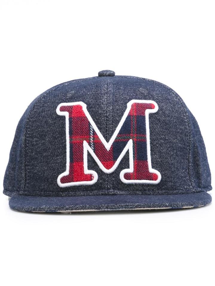 Mostly Heard Rarely Seen Initial Patch Cap, Men's, Blue, Cotton