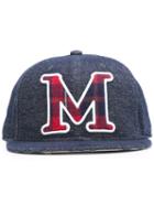 Mostly Heard Rarely Seen Initial Patch Cap, Men's, Blue, Cotton