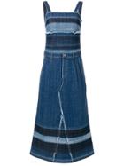 Sonia Rykiel Washed Striped Denim Dress - Blue