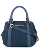 Armani Jeans Small Two-handle Crossbody Bag, Women's, Blue, Pvc/polyurethane
