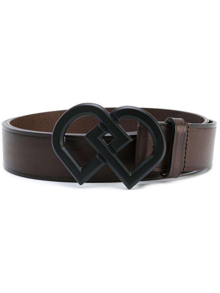 Dsquared2 Dd Buckle Belt, Men's, Size: 110, Brown, Leather/metal (other)