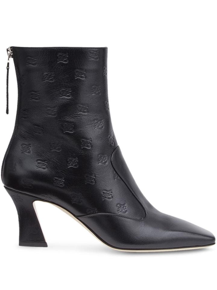 Fendi Monogrammed Ffreedom Ankle Boots - Black