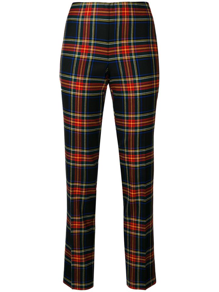 P.a.r.o.s.h. Checked Straight Trousers - Multicolour