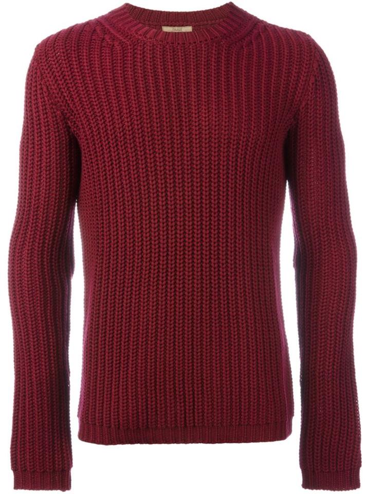 Nuur Ribbed Jumper, Men's, Size: 46, Pink/purple, Merino