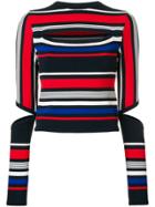 Tommy Hilfiger Cut Out Striped Top - Multicolour