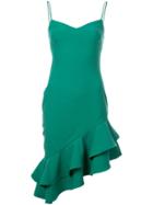 Likely Asymmetric Ruffle Dress - Green