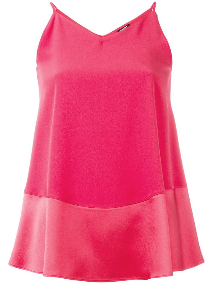 Jil Sander Navy Cami Top, Women's, Size: 36, Red, Spandex/elastane/acetate/rayon
