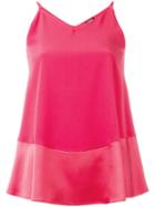 Jil Sander Navy Cami Top, Women's, Size: 36, Red, Spandex/elastane/acetate/rayon