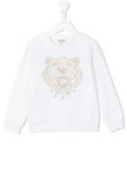 Kenzo Kids - Tiger Print Sweatshirt - Kids - Cotton/viscose - 4 Yrs, Toddler Girl's, White
