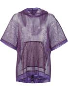 Pleats Please By Issey Miyake 'reversible Mesh Hoodie' Blouse