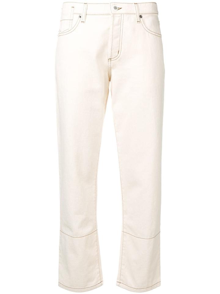 Marni Cropped Trousers - Neutrals