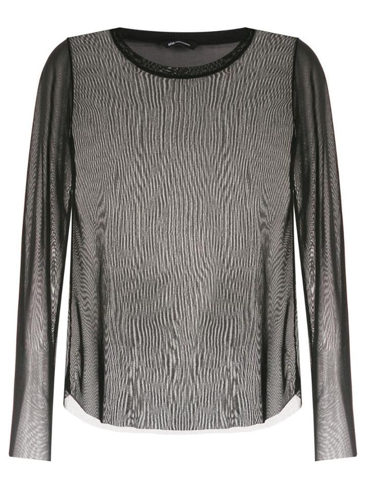 Uma Raquel Davidowicz Sheer Ava Blouse - Black
