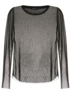 Uma Raquel Davidowicz Sheer Ava Blouse - Black