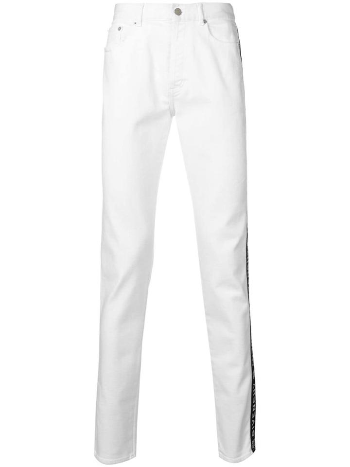 Givenchy Logo Tape Skinny Jeans - White