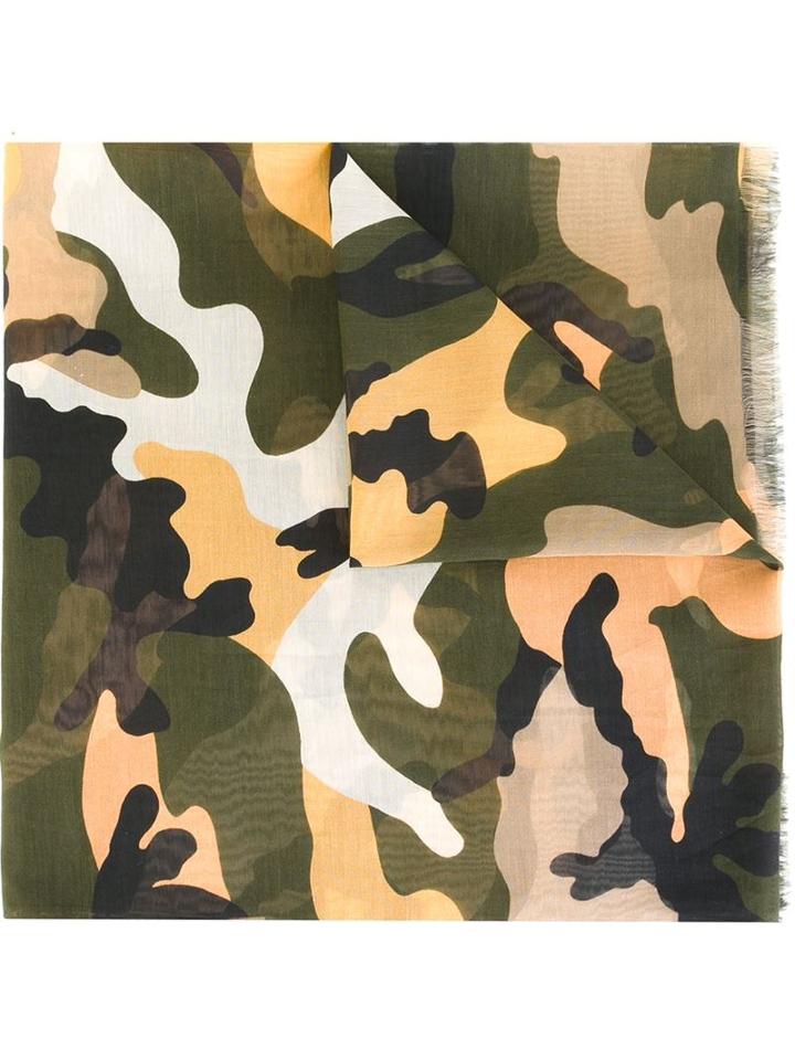 Valentino Camouflage Scarf