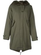 Woolrich Hooded Parka, Women's, Size: Xs, Green, Polyester/rabbit Fur