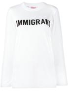 Ashish - 'immigrant' T-shirt - Women - Cotton - S, White, Cotton