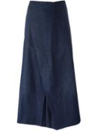 Charlie May Asymmetric Denim Skirt