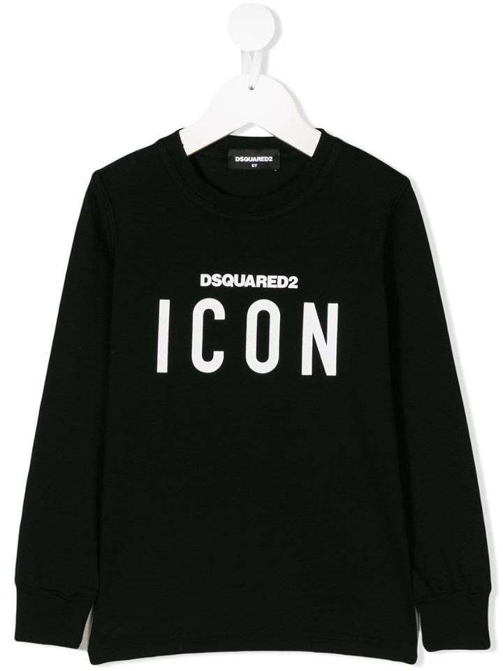 Dsquared2 Kids Icon Print Sweatshirt - Black