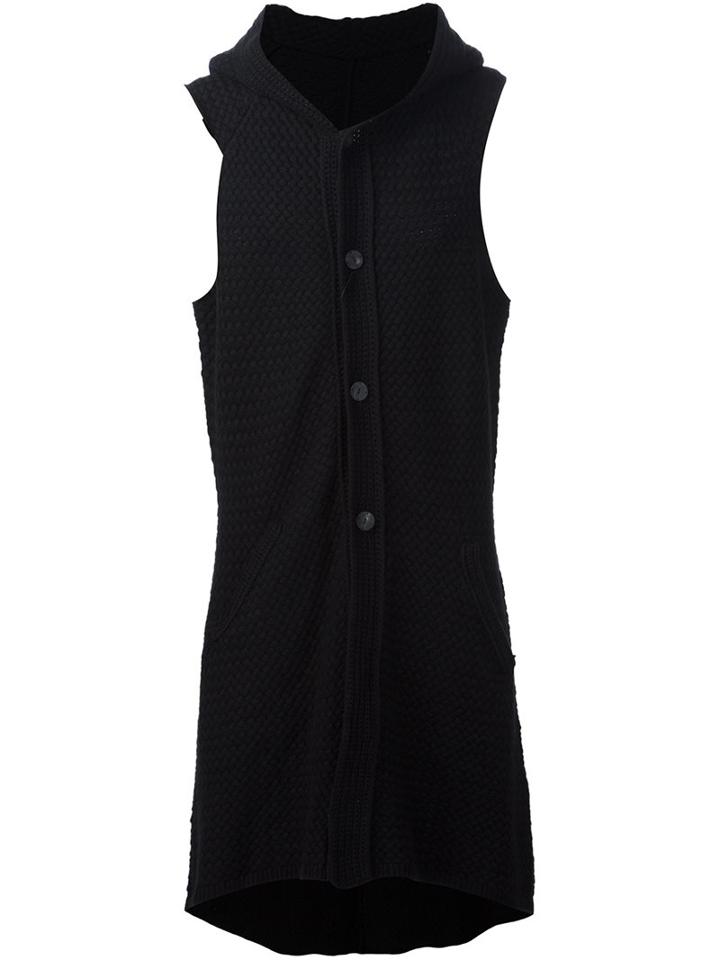 Devoa Long Sleeveless Cardigan