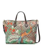 Gucci Gg Tian Supreme Tote Bag - Brown