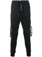 Greg Lauren Hybrid Track Pants - Blue