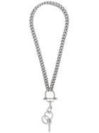 Givenchy Vintage Long Key Necklace - Metallic