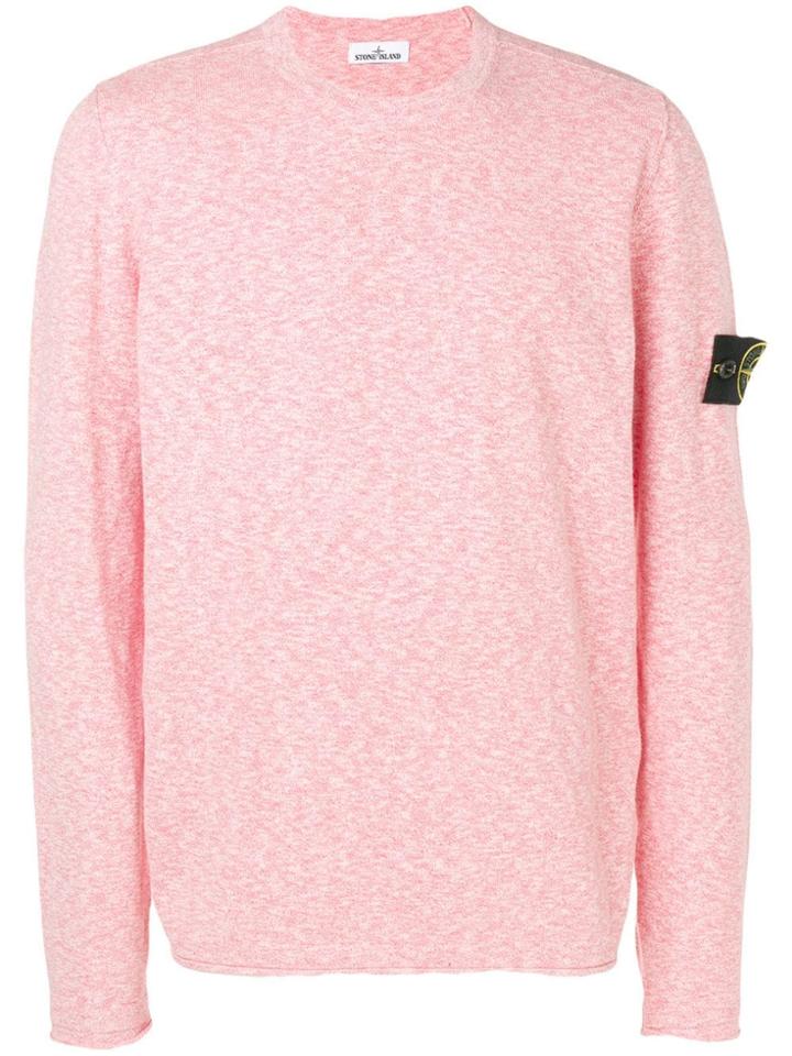 Stone Island Long Sleeve Marl T-shirt - Pink