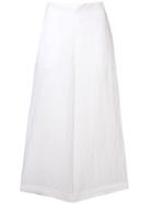 Stefano Mortari Cropped Wide Leg Trousers - White