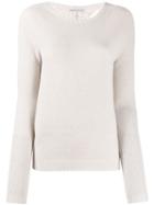 Stefano Mortari Long-sleeve Fitted Sweater - Neutrals