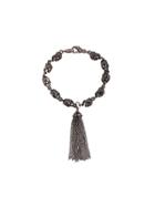 Loree Rodkin Skull And Tassel Bracelet - Black