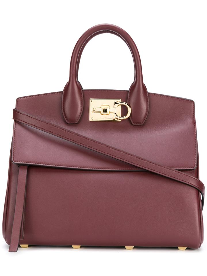 Salvatore Ferragamo Small Studio Bag - Red