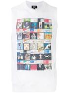 Dust Sleeveless Cigarettes Print T-shirt - White