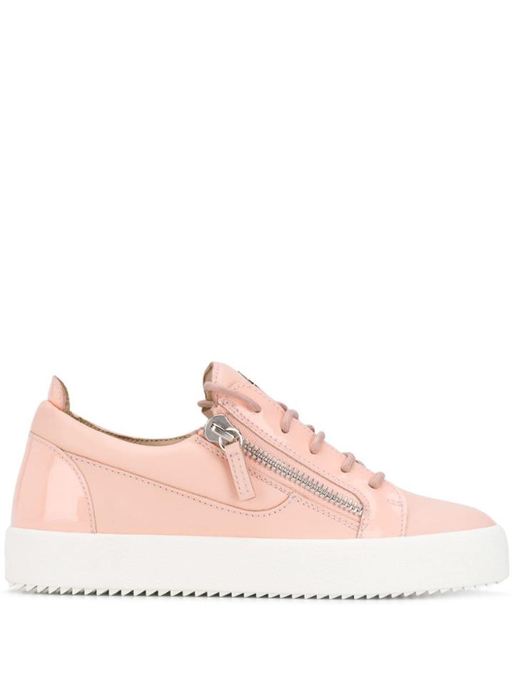 Giuseppe Zanotti Pink Round Toe Sneakers
