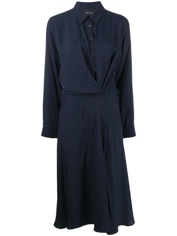 Cédric Charlier Shirt Midi Dress - Blue