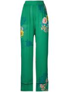 Alexis Desowa Floral Print Trousers - Green