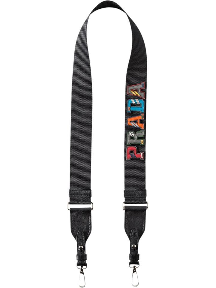 Prada Branded Shoulder Strap - Black