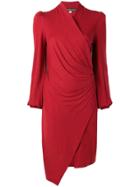 Plein Sud Wrap Knitted Dress - Red