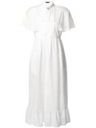 Alexa Chung - Broderie Anglaise Cape Dress - Women - Cotton - 10, White, Cotton