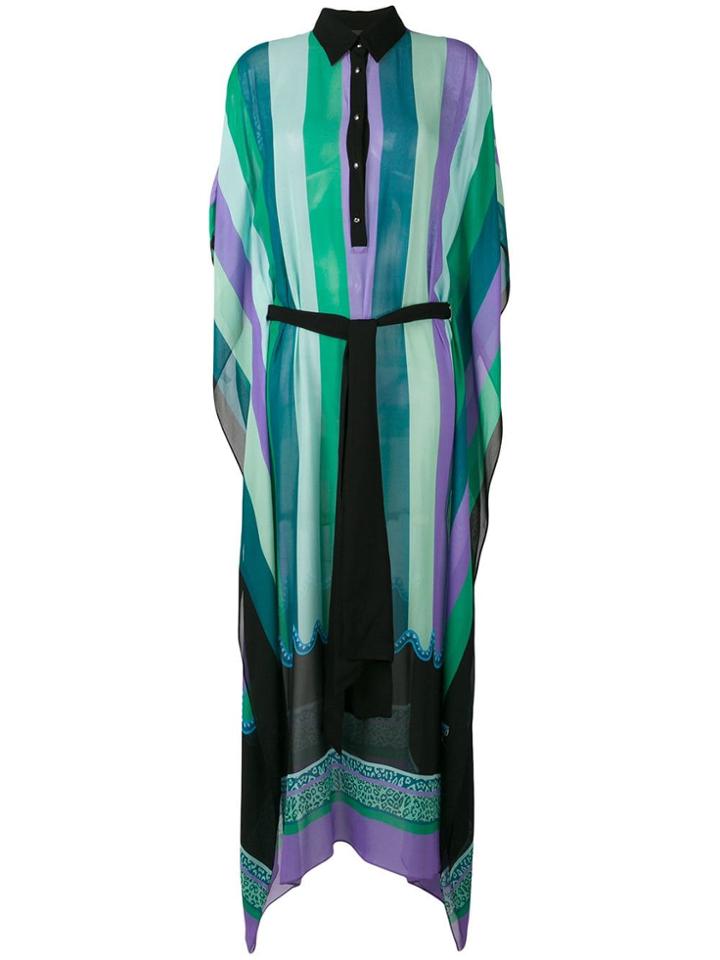 Just Cavalli Striped Shirt Dress - Blue