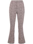 Dorothee Schumacher Printed Slim Cropped Trousers - Pink & Purple