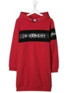 Givenchy Kids Logo Hoody Dress - Red