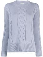 Peserico Cable Knit Sweater - Blue