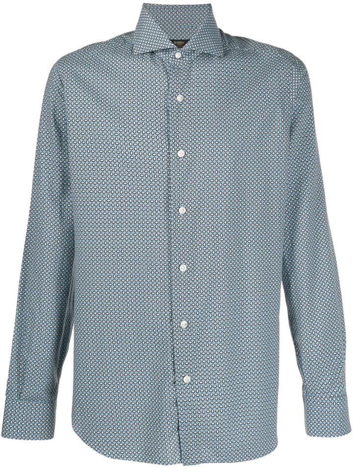 Barba Graphic Print Shirt - Blue