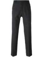 Ami Alexandre Mattiussi Lined Straight Fit Trousers, Men's, Size: 38, Grey, Polyester/wool