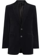 Burberry Classic Fit Velvet Tailored Jacket - Black