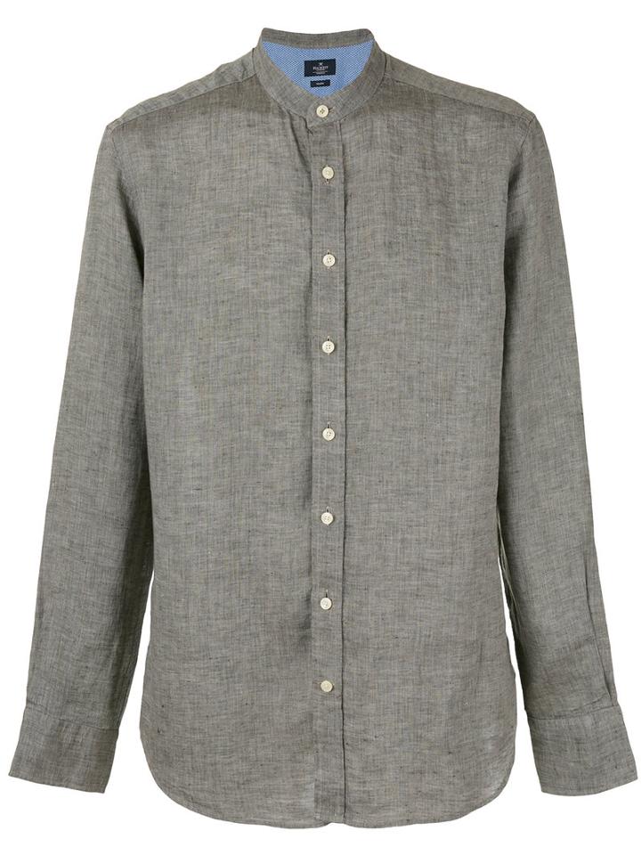 Hackett - Plain Shirt - Men - Linen/flax - Xxl, Grey, Linen/flax