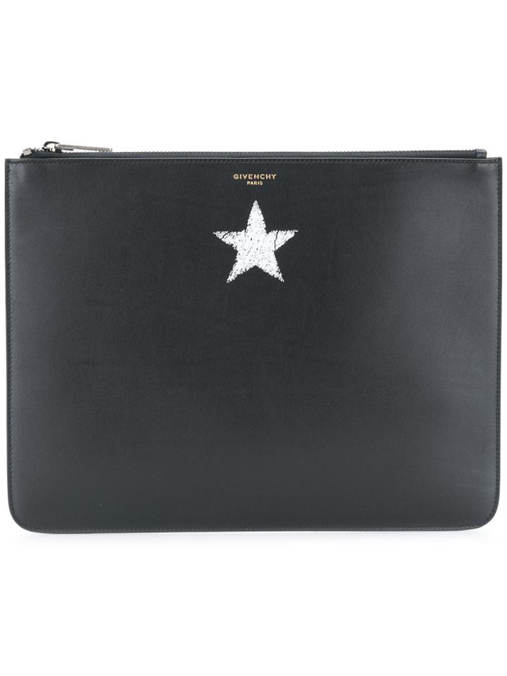 Givenchy Star Motif Pouch - Black